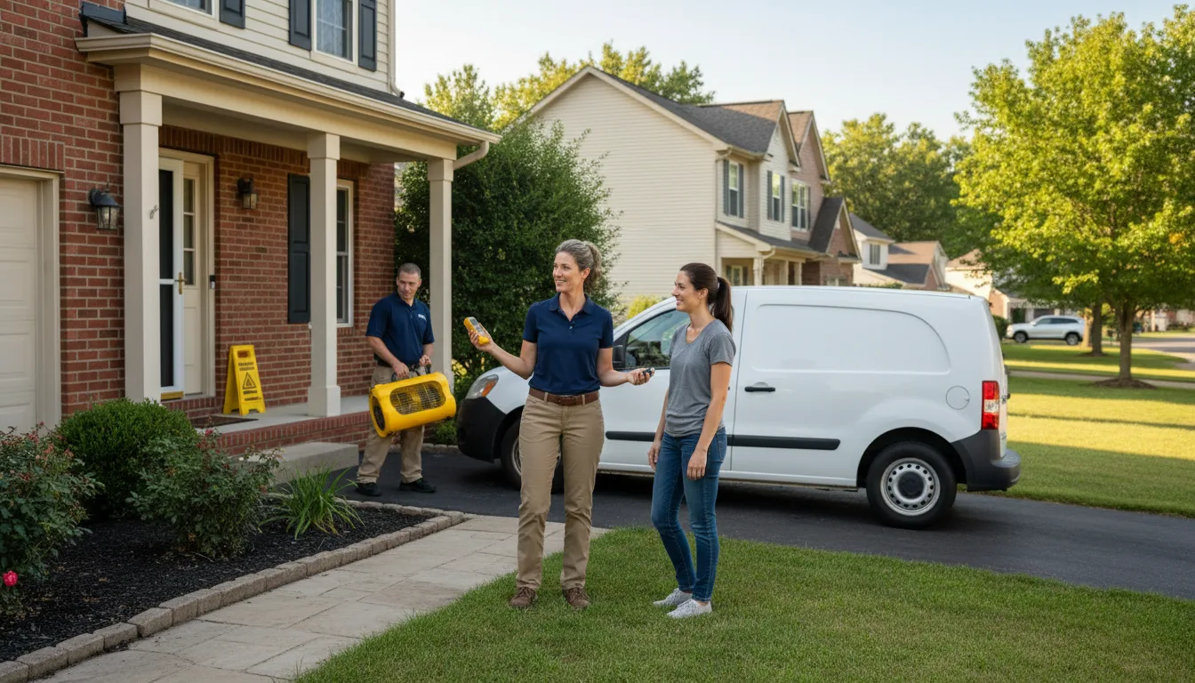 Residential water damage restoration in Donora, PA